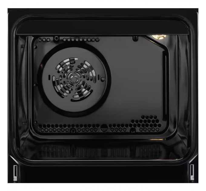 Плита Electrolux электрическая стеклокерамическая, 57л, 50x60см, дисплей, конвекция, противень для барбекю, белый