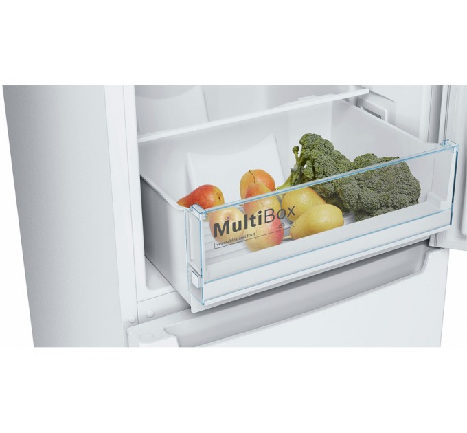 Холодильник Bosch с нижн. мороз., 186x60x66, xолод.отд.-215л, мороз.отд.-87л, 2дв., А++, NF, белый
