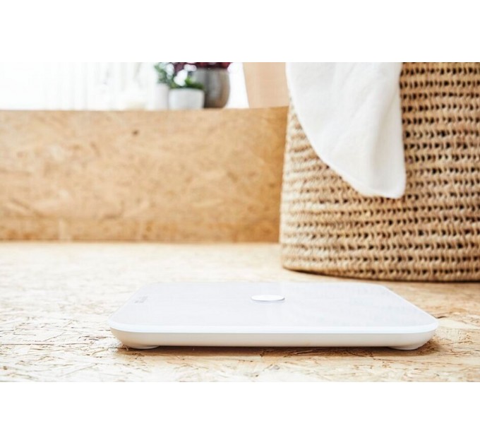 Ваги Tefal підлогові Goodvibes Sport, 180кг, Bluetooth, 4xAAA в комплекті, скло, білий