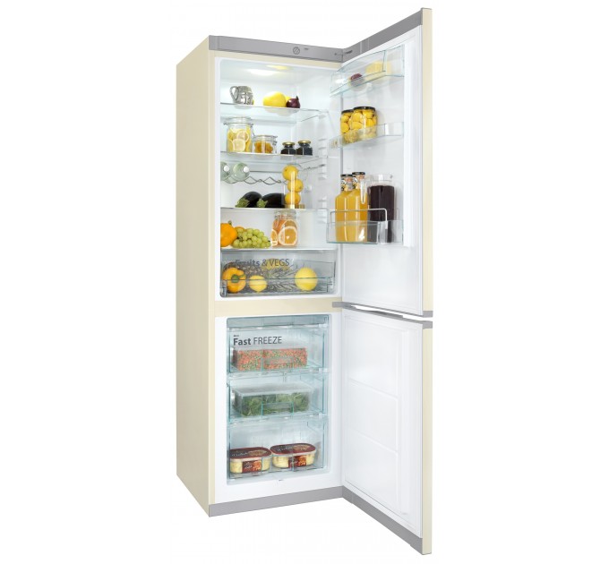 Холодильник Snaige с нижн. мороз., 185x60х65, холод.отд.-214л, мороз.отд.-88л, 2дв., A++, ST, бежевый