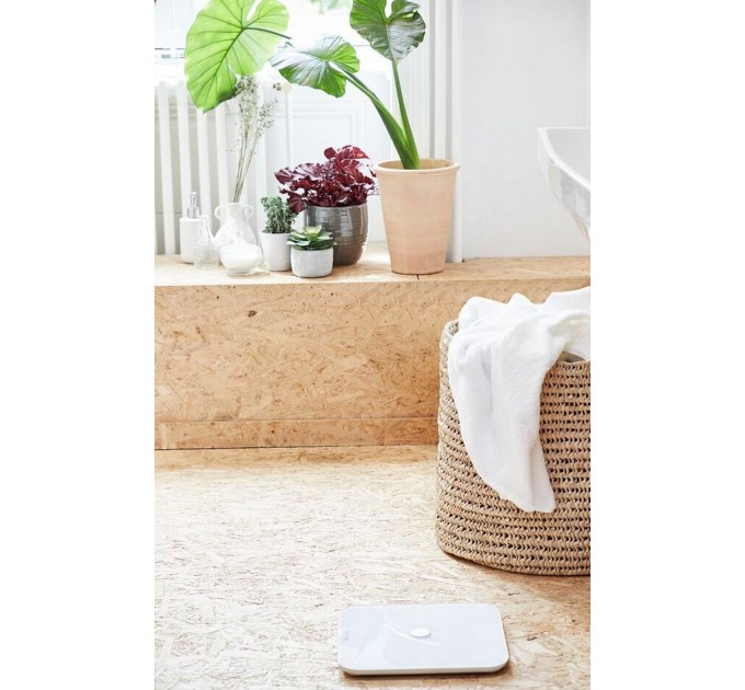 Ваги Tefal підлогові Goodvibes Sport, 180кг, Bluetooth, 4xAAA в комплекті, скло, білий