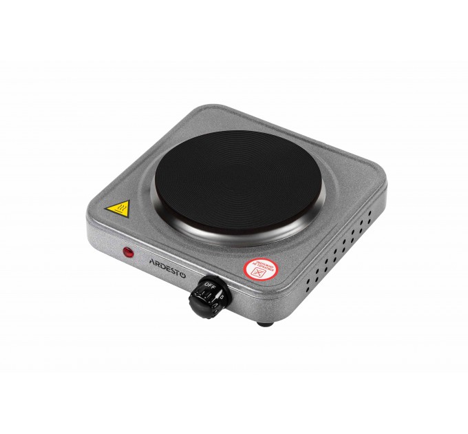 Плитка настільна ARDESTO електрична, конфорок - 1 на 1кВт, керування - мех., графіт