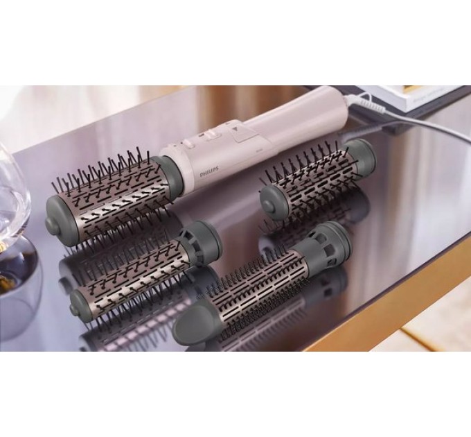 Фен-щітка Philips 7000 Series, 1000Вт, 3 режими, іоніз-я, оберт., кераміка, турмалін, рожевий