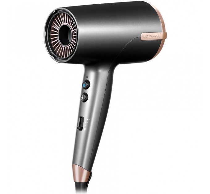 Фен Remington One, 2000Вт, режимов-8, дифузор,чехол,иониз-я, хол. обдув, серый