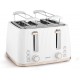 Тостер Sencor 1860Вт, подогрев, разморозка, 4 слота, пластик, белый