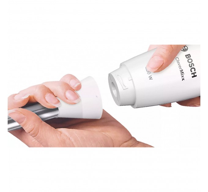 Блендер Bosch погружной 600Вт, измельчитель, венчик, белый