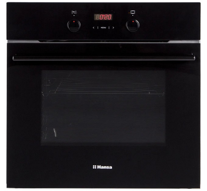 Духовка электр. Hansa, 60см, 65л, A, гриль , эмаль легкой очистки, диспл., черный