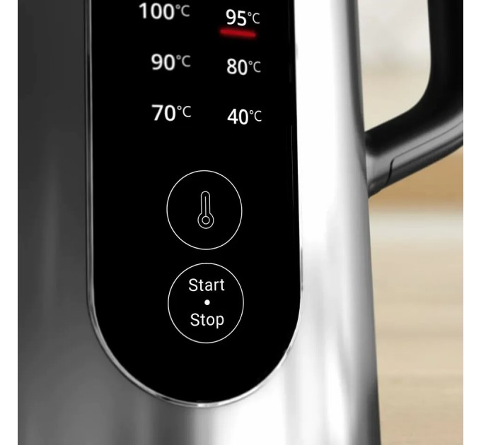 Электрочайник Tefal Selection 1.7л, с двойными стенками, 6 темп.реж, сенс. управл., серый