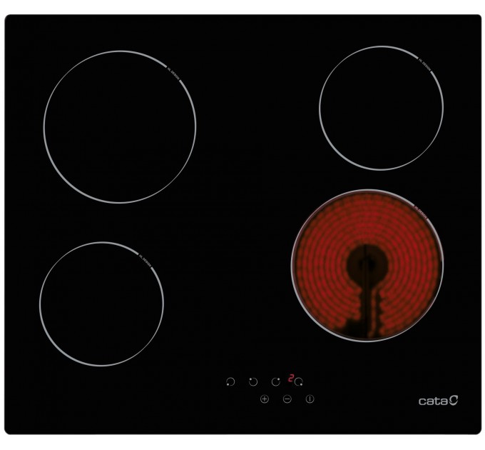 Варильна поверхня Cata електрична склокерамічна, 60см, TN 604, чорний