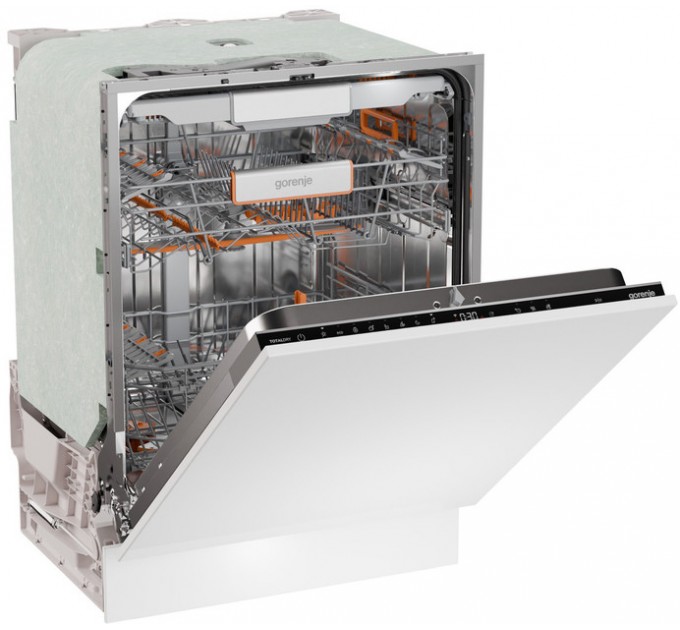 Посудомоечная машина Gorenje встраиваемая, 16компл., A+++, 60см, инвертор, Wi-Fi, AquaStop, сенсорное упр, 3 корзины, белый