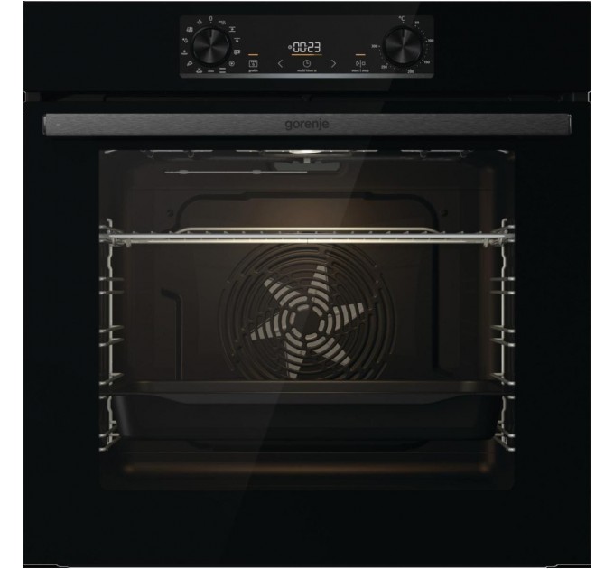 Духовой шкаф Gorenje электрический, 77л, A+, дисплей, макс.темп.- 300, IconLed, черный