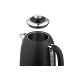 Электрочайник ARDESTO Vintage Dream 1.8л, Strix, металл, чёрный матовый