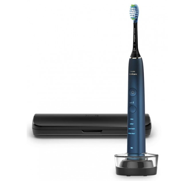 Щетка зубная электр. Philips Sonicare DiamondClean 9000 Series, 62т. колеб/мин, насадок-1, футляр, Bluetooth, черный