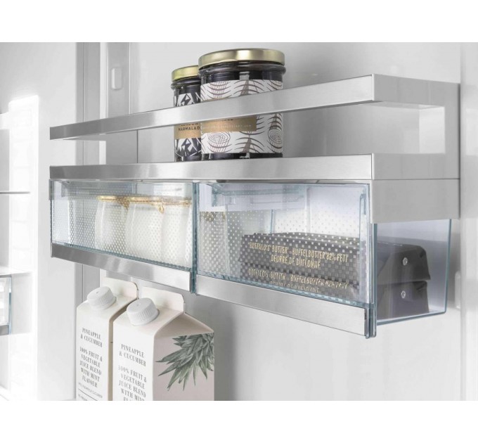 Холодильник Liebherr вбудований SBS, 177x111.8х54.6, холод.відд.-291л, мороз.відд.-209л, 2дв., F, NF, диспл внутр., білий