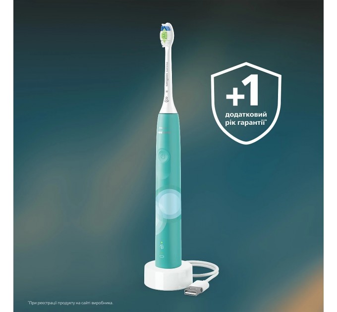 Щетка зубная электр. Philips Sonicare 4100 Series, 31т. колеб/мин, насадок-1, зеленый