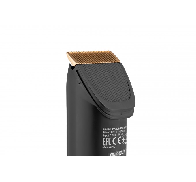 Машинка для стрижки ARDESTO HC-Y40-DBS, мережа+акум., насадок-4, титан. напил + кераміка, чорний