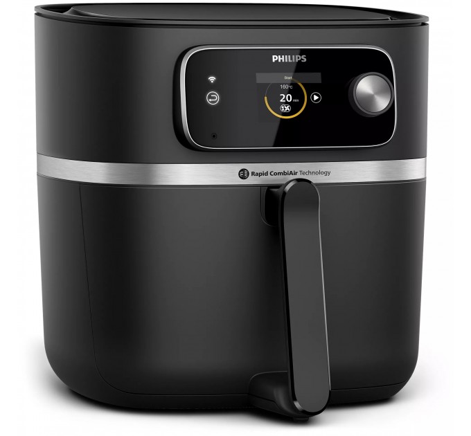 Мультипечь Philips Combi XXL Connected, 2200Вт, чаша-8.3л, сенсорное управл., пластик, черный