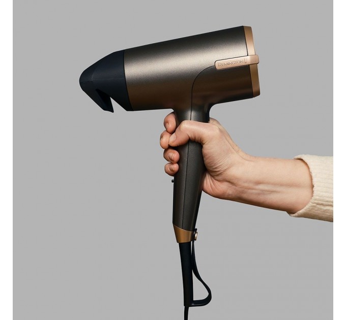 Фен Remington One, 2000Вт, режимов-8, дифузор,чехол,иониз-я, хол. обдув, серый