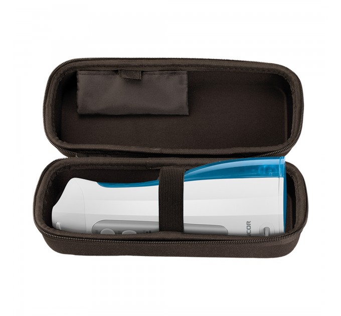 Ирригатор Sencor портативний, чаша 150 мл, Li-ion аккум. в компл., чехол, 10 насадок, белый