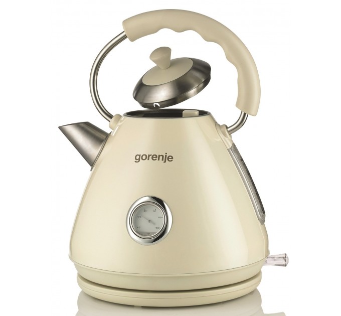 Электрочайник Gorenje 1.7л, пластик, бежевый