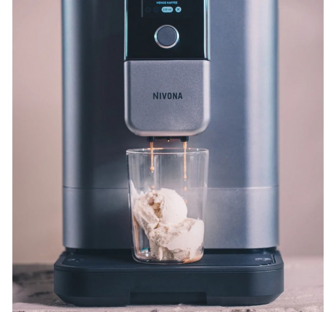 Кофемашина Nivona CafeRomatica, 1.8л, зерно+мол., автомат.капуч, дисплей, авторецептов -9, пригот, холодного кофе, жемчужно-голубой