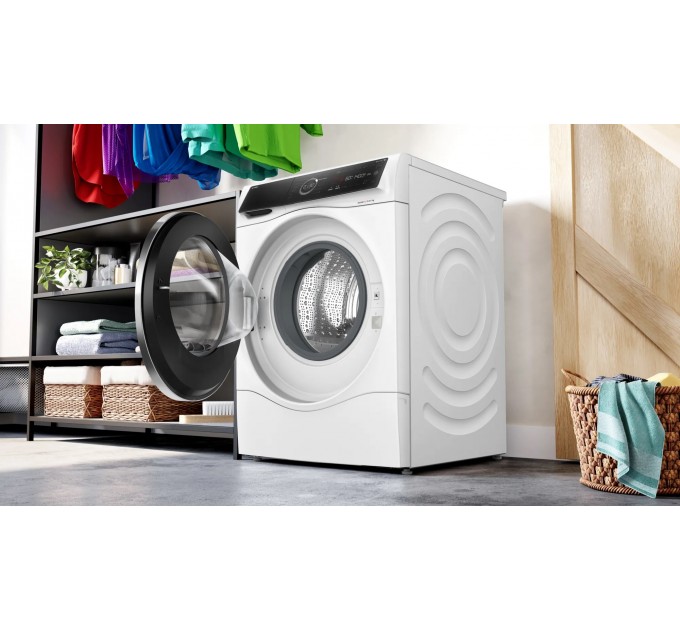 Стирально-сушильная машина Bosch фронтальная, 10.5(6)кг, 1400, A, 60см, дисплей, i-Dos, инвертор, пар, белый