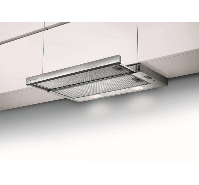 Вытяжка Faber телескопическая, 60см, 584м.куб/ч, Flexa Ng Am A60, нерж