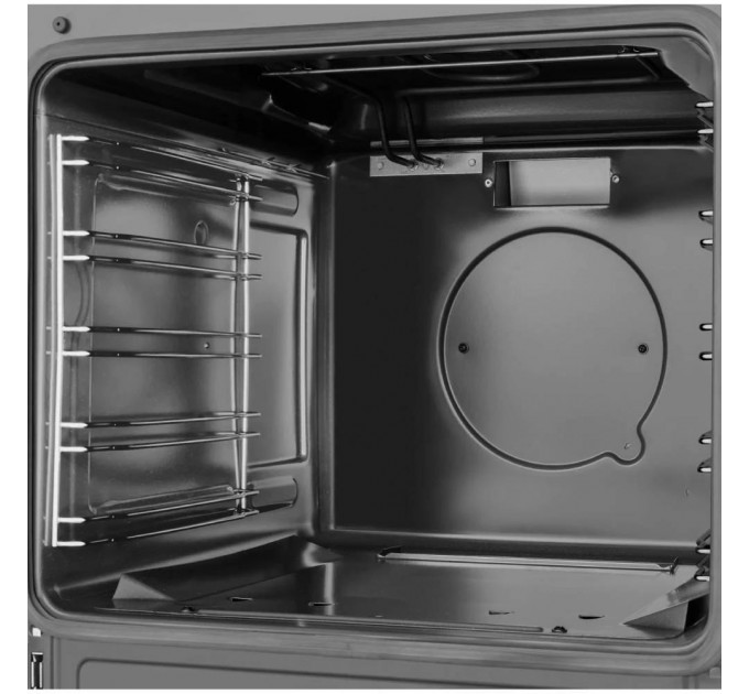 Плита Hansa газовая, 50x60см, 67л, эмаль, газ контр., нержавеющая сталь