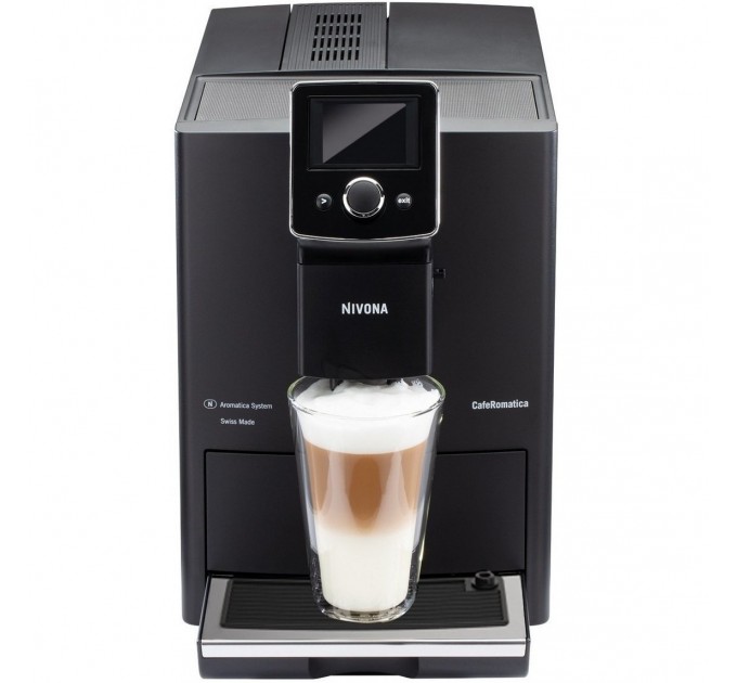 Кофемашина NIVONA CafeRomatica 1.8л, зерно + молоко, автомат.капучинатор, аторецептов - 9, черный
