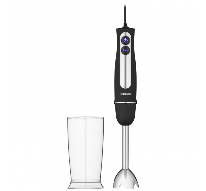 Блендер ARDESTO заглибний 800Вт, чаша-600мл, чорно-сріблястий