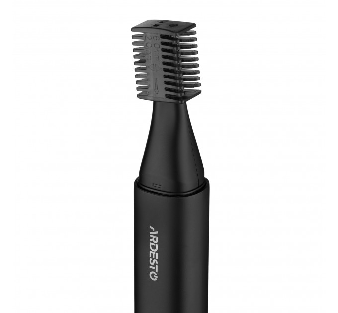 Триммер ARDESTO TR-PWP, для носа и ушей, сталь, USB-C > USB-A, черный