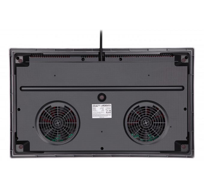 Плитка настольная ARDESTO индукционная, конф. - 2 на 1.3кВт и 1.8кВт горизонт., управл. - сенсорное, таймер, boost, черный