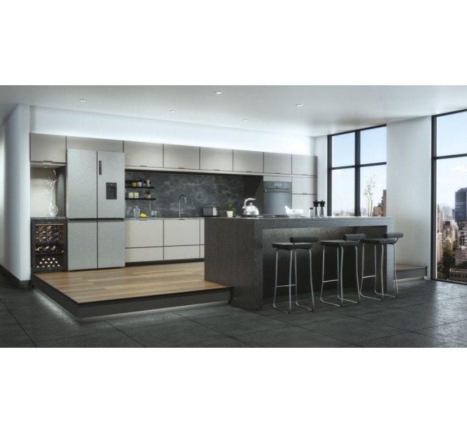 Холодильник Haier для вина, 82x49.7х58, холод.отд.-118л, зон - 1, бут-49, ST, дисплей, черный