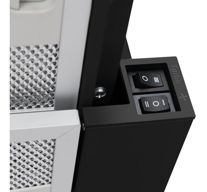 Витяжка Hansa телескопічна, 60см, 270м.куб/год., чорний