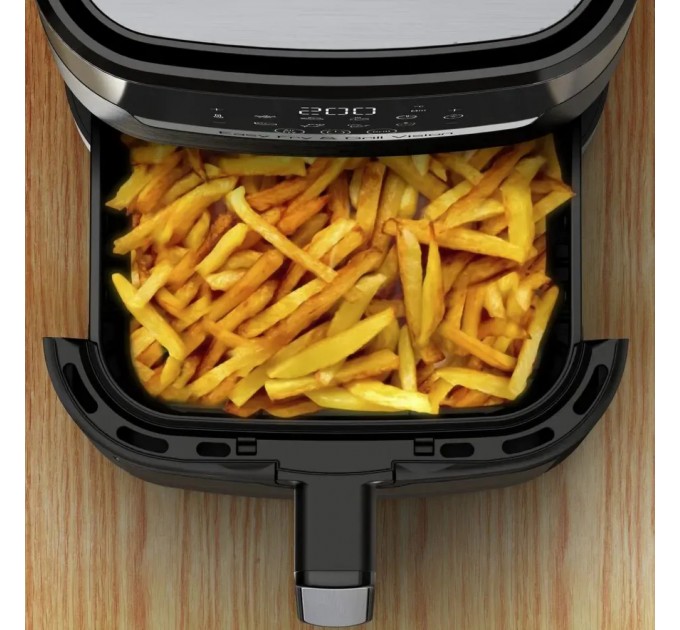 Мультипіч Tefal Easy Fry&Grill Vision Window, 1550Вт, чаша-4.2л, сенсорне керув., 10 програм, з віконцем, пластик, чорний