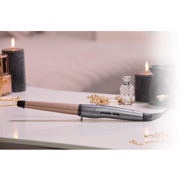 Плойка Remington Keratin Protect конусная , 48Вт, темп.режимов-5, D-19-28mm, 150-210С, керамика, серебристый