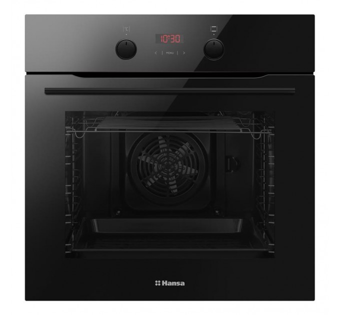 Духовка электр. Hansa, 60см, 65л, A, гриль , эмаль легкой очистки, диспл., черный
