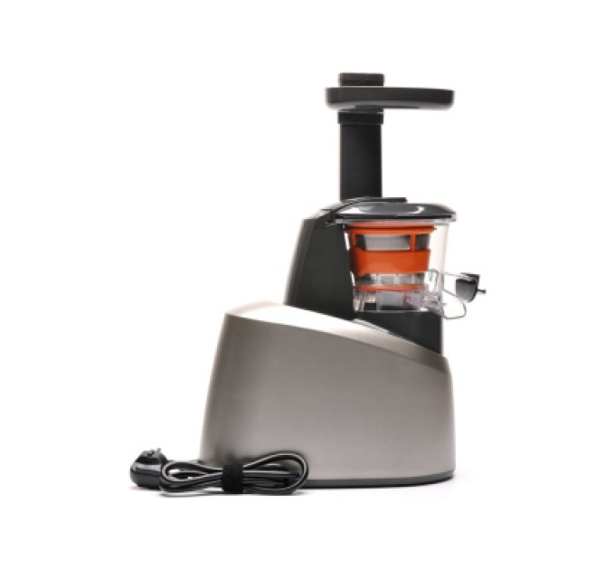 Соковитискач Tefal Infiny Press шнекова 200Вт, чаша-0.8л, жмих-0.8л, пластик, чорно-сірий