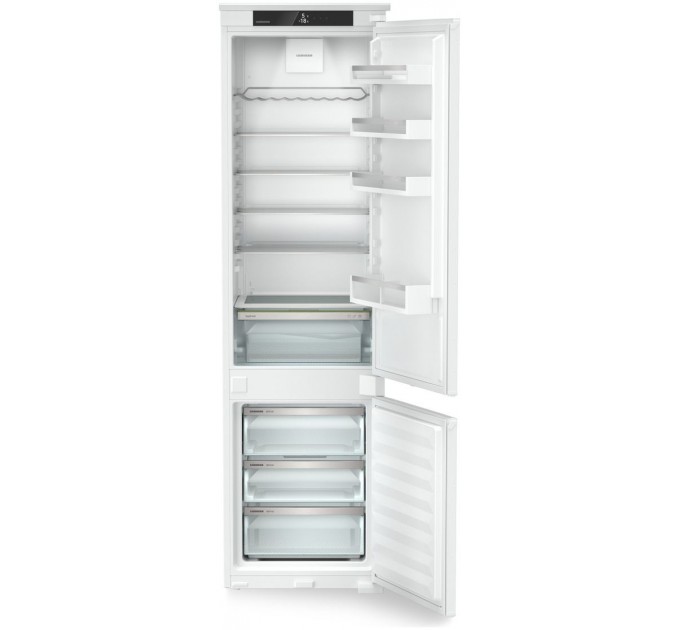 Холодильник Liebherr вбудований з нижн. мороз., 193.8x54.1х54.6, холод.відд.-215л, мороз.відд.-70л, 2дв., D, NF, диспл внутр., білий