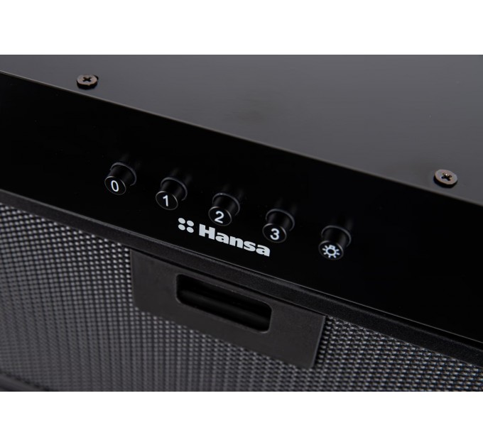 Вытяжка Hansa встраиваемая, 55см, 280м3ч, черный
