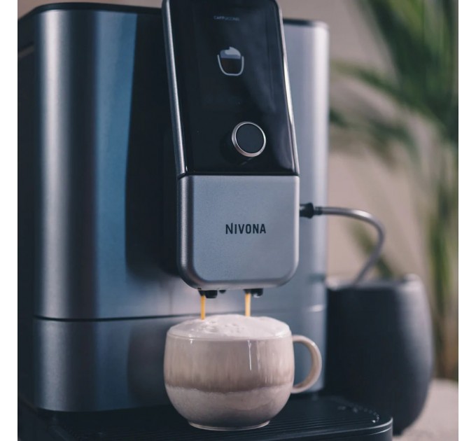 Кофемашина Nivona CafeRomatica, 1.8л, зерно+мол., автомат.капуч, дисплей, авторецептов -9, пригот, холодного кофе, жемчужно-голубой