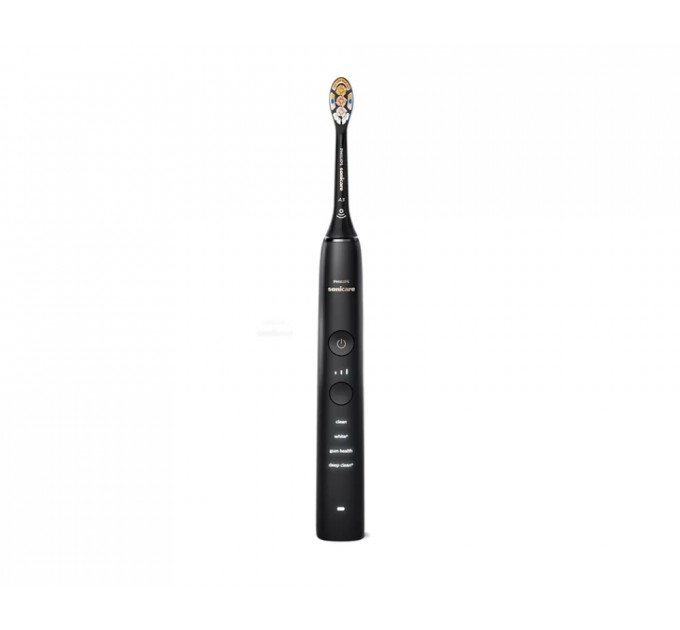 Щетка зубная электр. Philips Sonicare DiamondClean 9000 Series набор, 62т. колеб/мин, насадок-1, 2шт в наб., 1 зарядн.стакан+зарядка, черный, белый