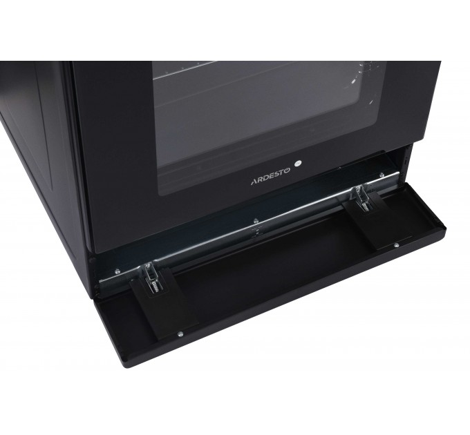 Плита ARDESTO комби Elegance, 66л, 60x60см, конвекция, чугун, подсветка, форсунки LPG (подключение газового баллона), черный