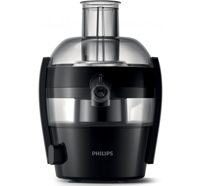 Соковитискач Philips Viva Collection відцентрований 500Вт, чаша-0.5л, жмих-1л, пластик, чорний