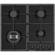 Варочная поверхность Hansa газовая, 59см, чугун, черный