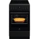 Плита Electrolux электрическая стеклокерамическая, 57л, 50x60см, дисплей, конвекция, черный мат.