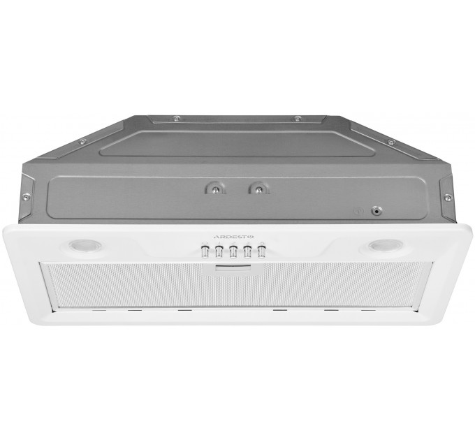 Вытяжка ARDESTO встраиваемая, 52см, 700м3ч, метал, 2х1Вт LED, кнопочное, белый