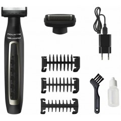 Триммер Rowenta & Karl Lagerfeld Forever Sharp для бороды, усов, акум., роторный мотор, насадок-4, титан.напыл., черный