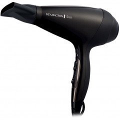 Фен Remington Silk, 2400Вт, режимов-3, дифузор, иониз-я, хол. обдув, коричневый