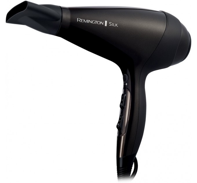 Фен Remington Silk, 2400Вт, 3 режими, дифузор, іоніз-я, хол. обдув, коричневий